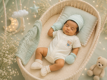 Minty Bear Baby Essentials-11 pcs Knit
