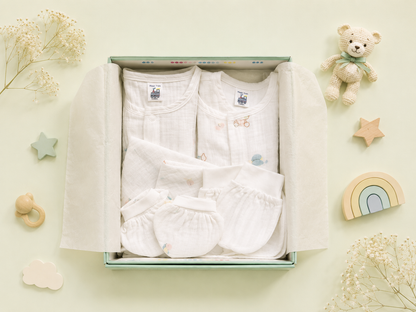 Little Cloud Baby Essentials- 12 pcs Muslin