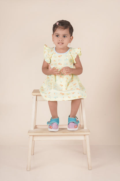 Frock With Frill Sleeves