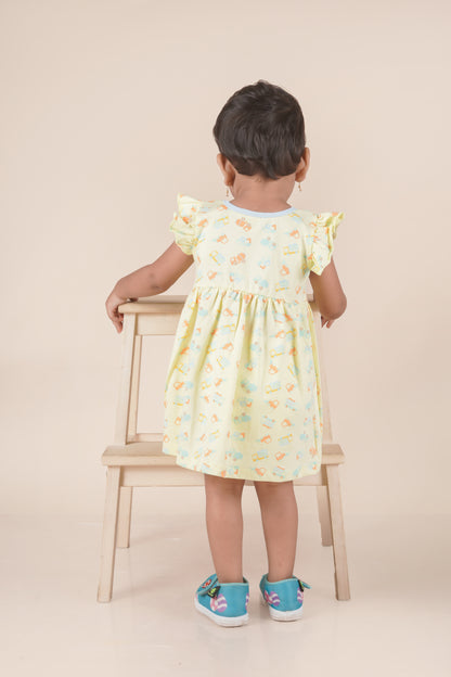 Frock With Frill Sleeves