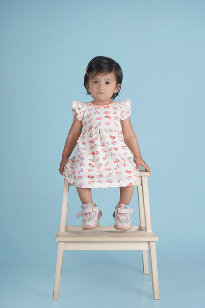 Frock With Frill Sleeves