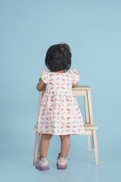 Frock With Frill Sleeves