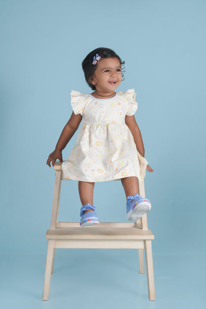 Frock With Frill Sleeves