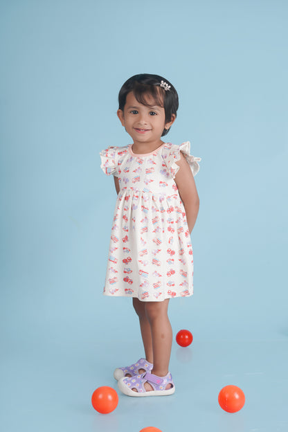 Frock With Frill Sleeves