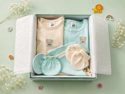 Minty Bear Baby Essentials-11 pcs Knit