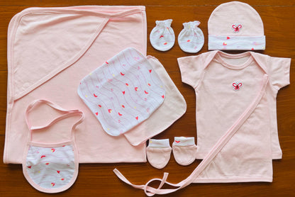 Blush Pink Butterfly Baby Essential Kit